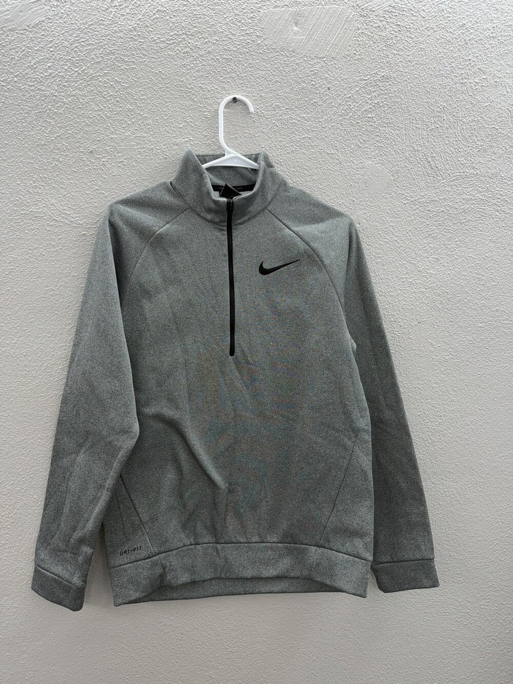 Nike Sweatshirt Size Small Gray Half Zip Fleece Dri-Fit Pullover